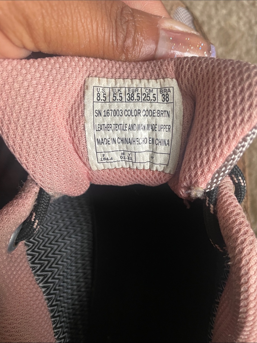 Skechers Brown and Pink Outdoor Waterproof Athletic Sneakers - Picture 6 of 6